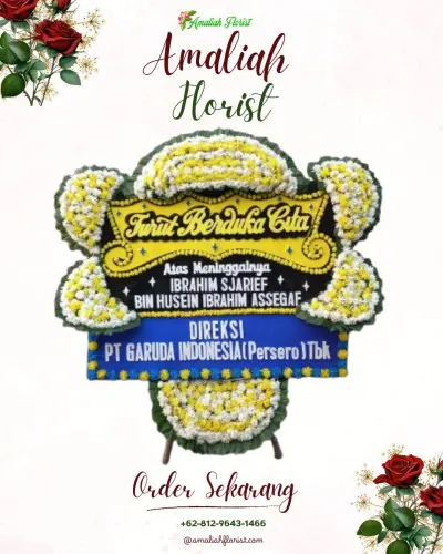 Papan Bunga Duka di Rumah Duka Bumi Asih (cijagra)