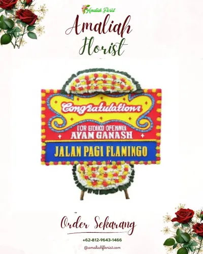 Bunga Papan Congratulation di Rumah Duka Bumi Asih (cijagra)